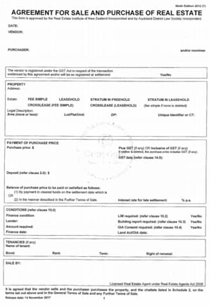 The NZ Sale & Purchase Agreement: A Trader’s Tactical Guide